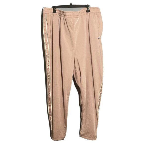 Champion Athletic Track Pants Women 4X Elastic Casual Ankle Zip Pocket Workout - Picture 1 of 10